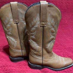 Masterson Cowgirl Boots Ladies Size 8 Brown Leather